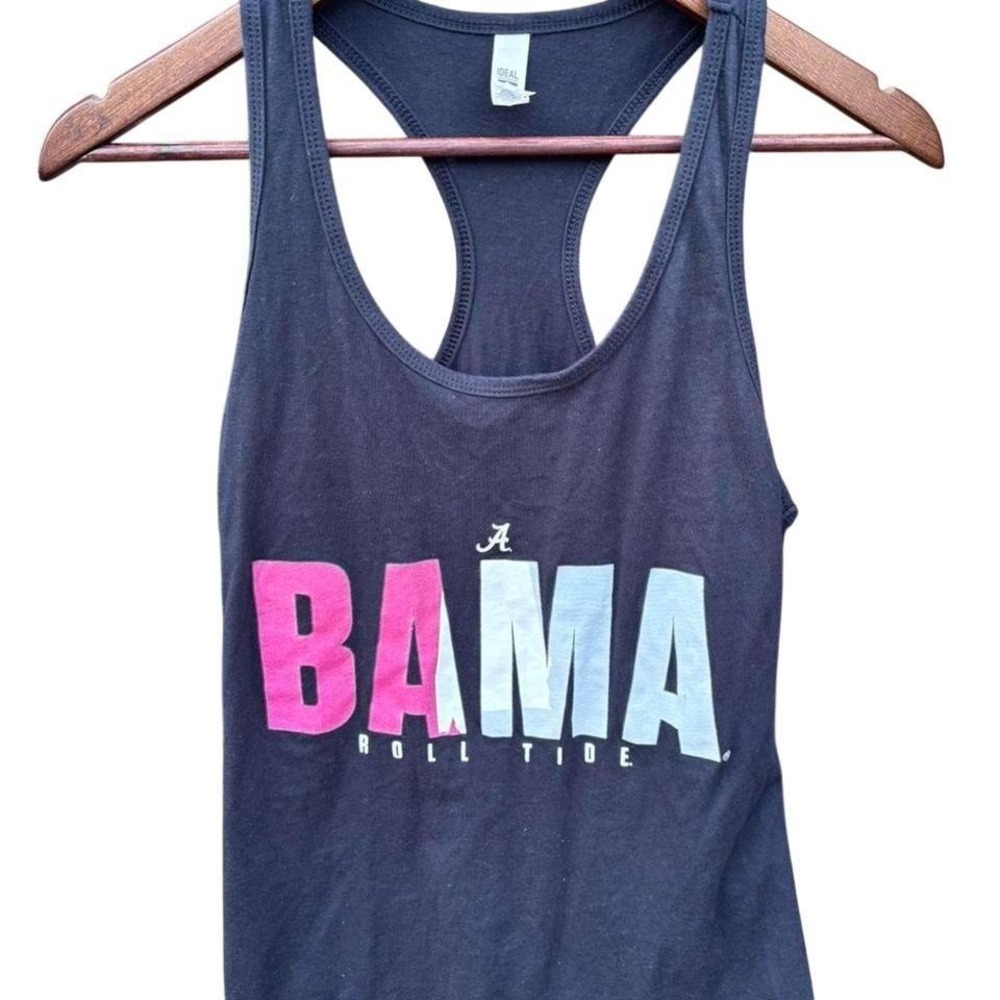 Next Level Alabama Bama Tank Top Womens M Black Roll Tide Racerback